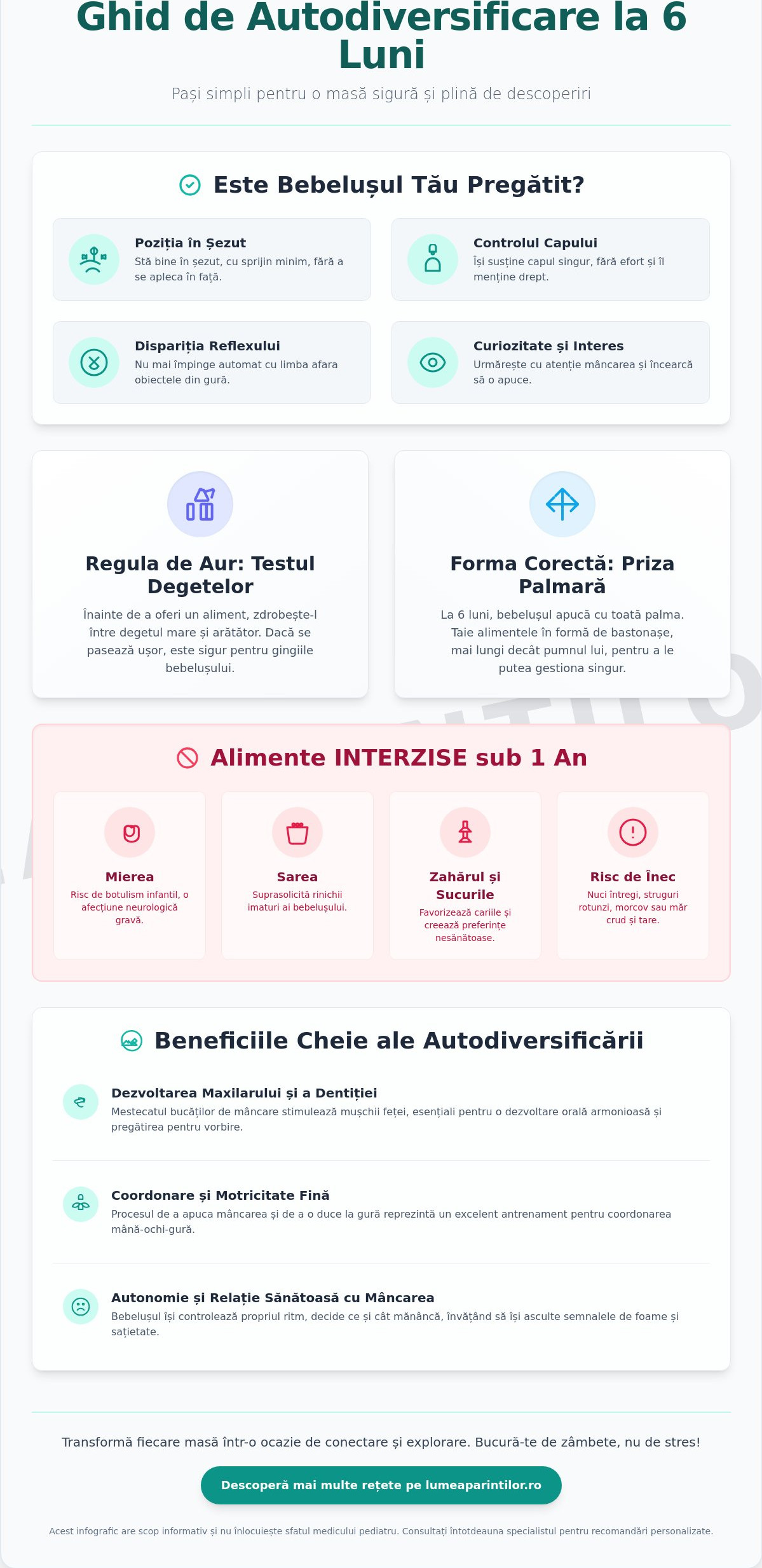 Rețete autodiversificare 6 luni: Idei simple și sigure pentru începutul diversificării naturale